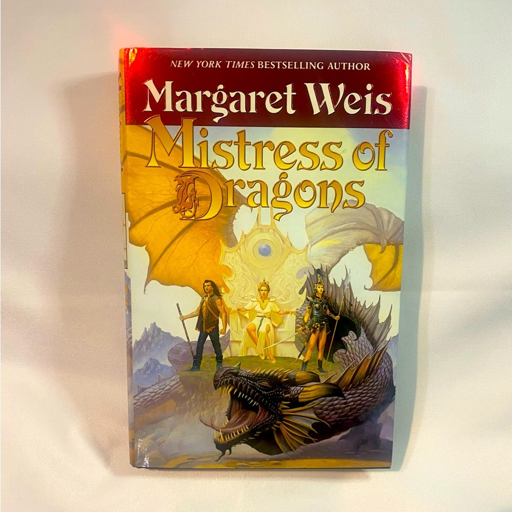Hardcover book: Mistress of Dragons by Margaret Weis